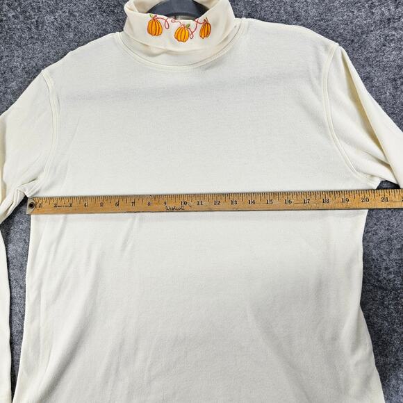 Vintage Bobbie Brooks Fall Sweater Vest Set Scarecrows Gourds Women L Grannycore - Picture 12 of 16